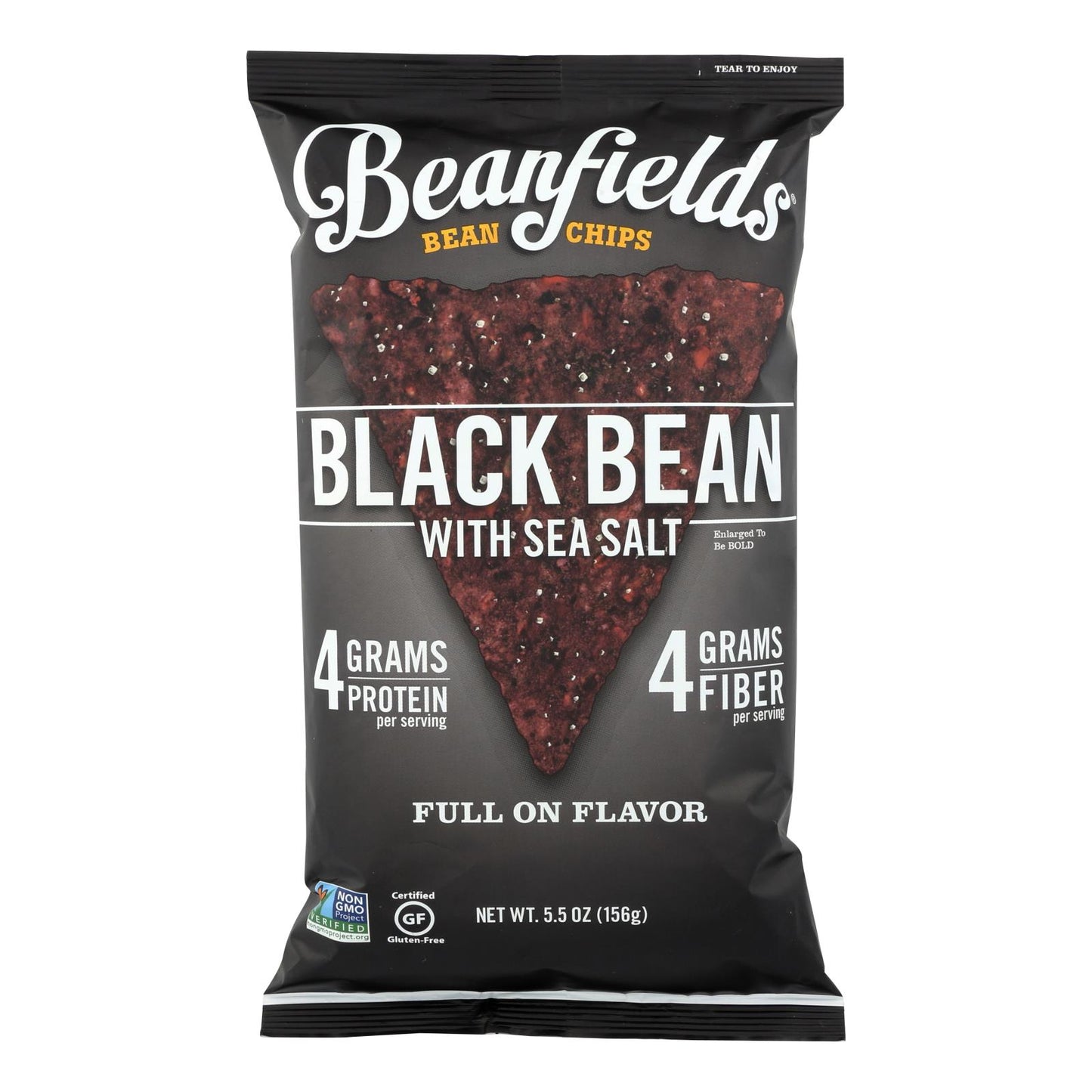 Beanfields - Black Bean And Rice Chips - Sea Salt - Case Of 6 - 5.5 Oz