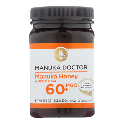 Manuka Doctor - 麦卢卡蜂蜜 Mf Mgo60+ 500g - 6 盒装 - 17.6 盎司