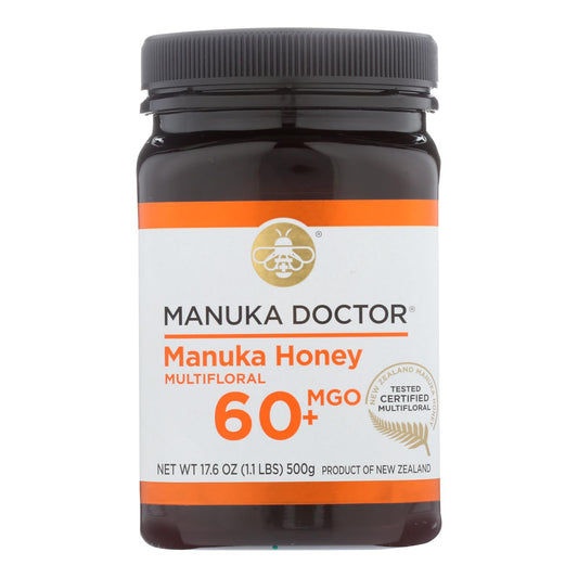 Manuka Doctor - Miel de Manuka Mf Mgo60+ 500 g - Caja de 6 - 17,6 oz
