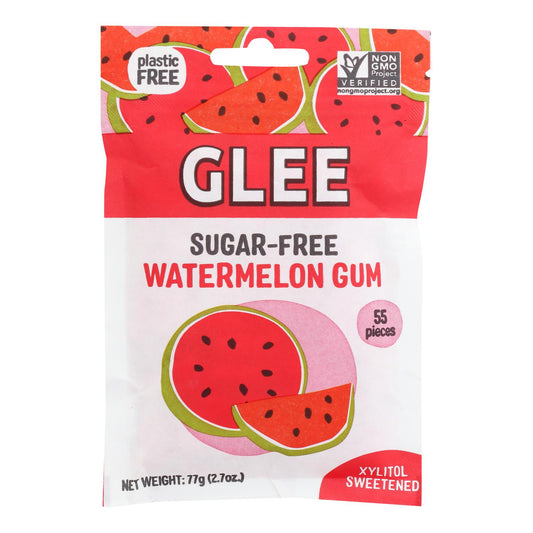 Glee Gum - Chicle sin azúcar sabor melocotón - Caja de 6 - 55 unidades