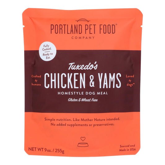 Portland Pet Food Company - Comida para perros Hmstyl Chicken Yams - Caja de 8-9 oz