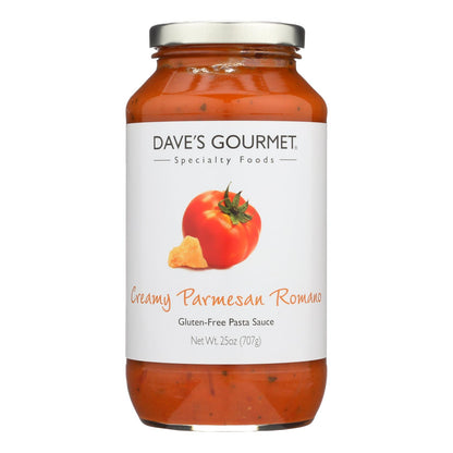 Dave's Gourmet 意大利面酱 - 奶油帕尔马干酪罗马诺 - 6 盒装 - 25 盎司