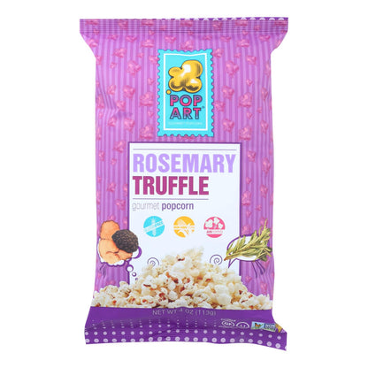 Palomitas de maíz gourmet Pop Art - Trufa de romero - Caja de 9 - 4 oz.