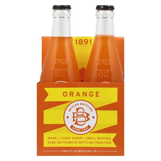 Boylan Bottling - Soda de naranja - Caja de 6 - 4/12 oz