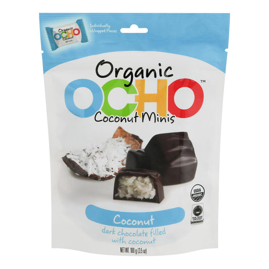 Ocho Candy - Mini sobre de coco - Caja de 12 - 3,5 oz