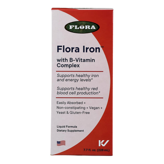 Flora - Líquido de hierbas con hierro - 1 unidad - 7,7 oz