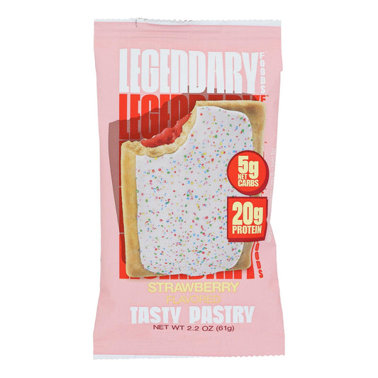 Legendary Foods - Pastel de fresa Tstr - Caja de 10 - 2,2 oz