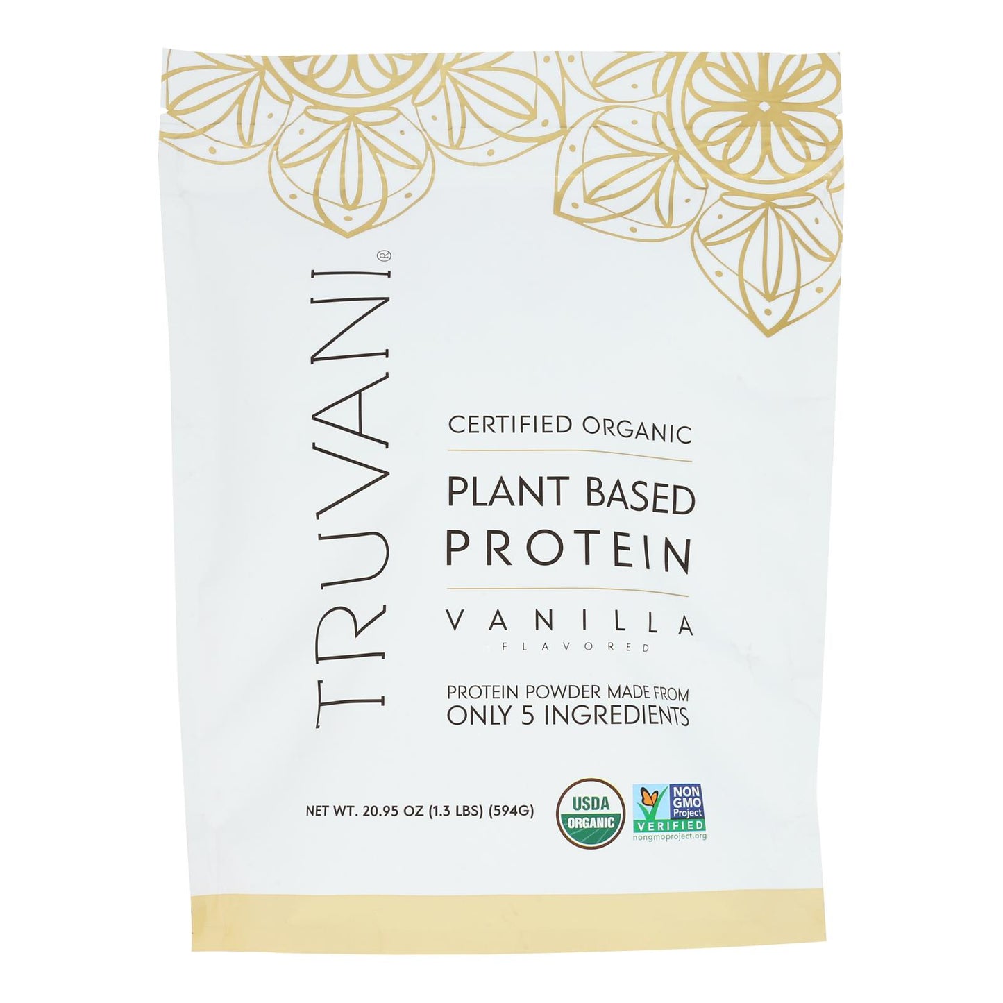 Truvani - Proteína en polvo sabor vainilla - 1 unidad - 20,95 oz