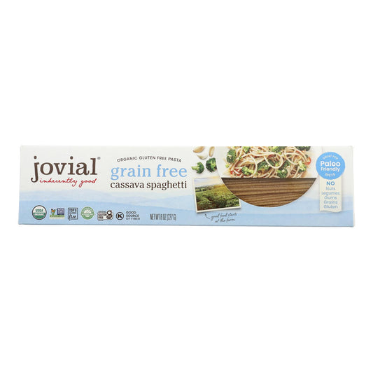 Jovial - Pasta orgánica de espagueti con yuca - Caja de 12 unidades de 8 oz