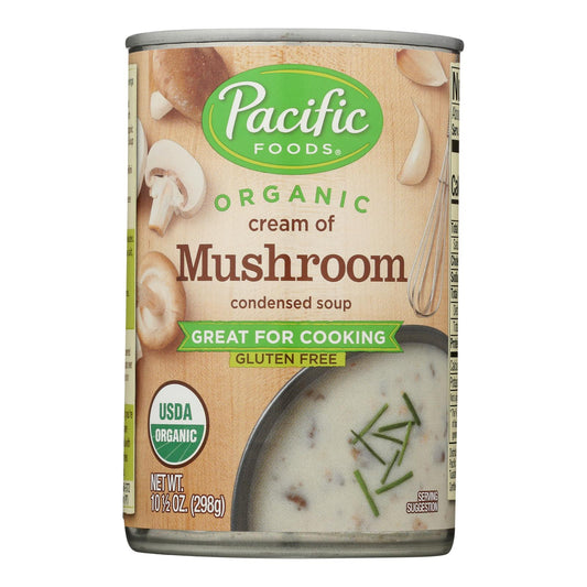 Pacific Foods - Sopa de crema de champiñones - Caja de 12 - 10,5 oz