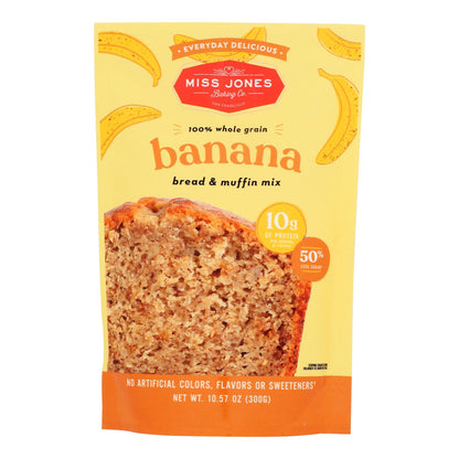Miss Jones Baking Co - Muffins de plátano con contenido extra variado - Caja de 6 - 10,57 oz