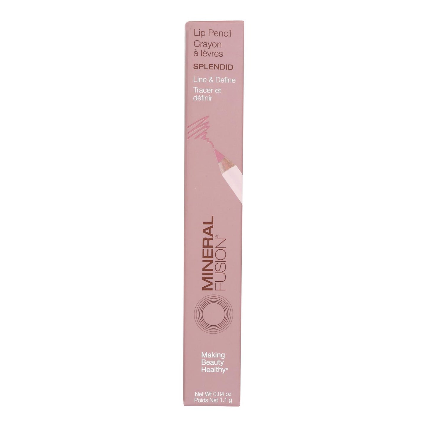 Mineral Fusion - Lápiz labial Mkup Splendid - 1 unidad - 0,04 oz