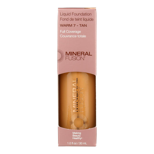 Mineral Fusion - Mkup Liquid Foundation Warm7 - 1 Each-1 Fz