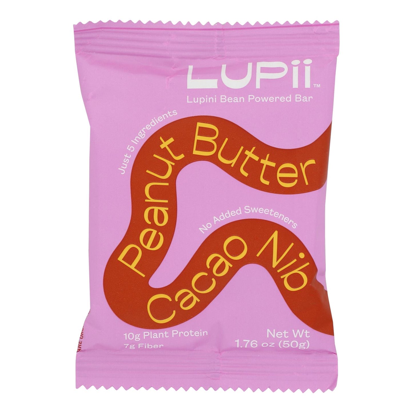 Lupii - Bites Prot - Mantequilla de maní con semillas de cacao - Caja de 12 - 1,76 oz