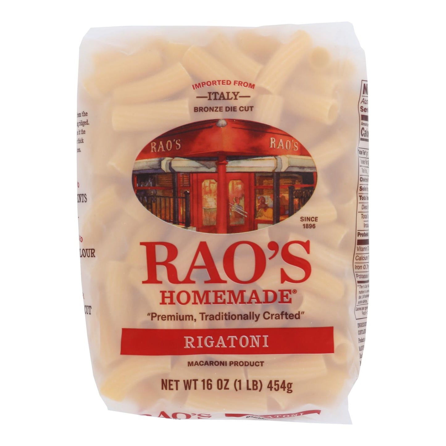 Rao's - Pasta Rigatoni - Caja de 6 a 16 oz