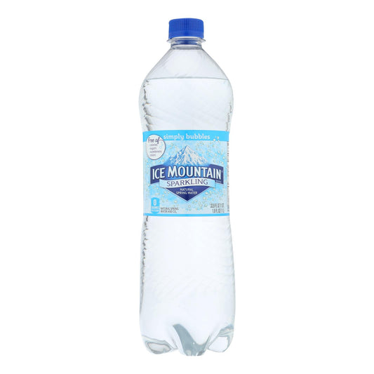 Ice Mountain - Agua con gas - Simply Bubbles - Caja de 12 - 33,8 fl oz.