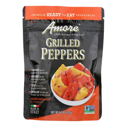 Pimientos asados ​​Amore - Caja de 10 - 4.4 oz