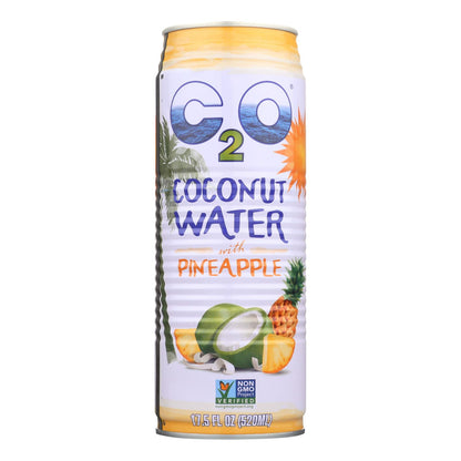 Agua de coco C2o con jugo de piña y pulpa de coco - Caja de 12 - 17,5 Fz