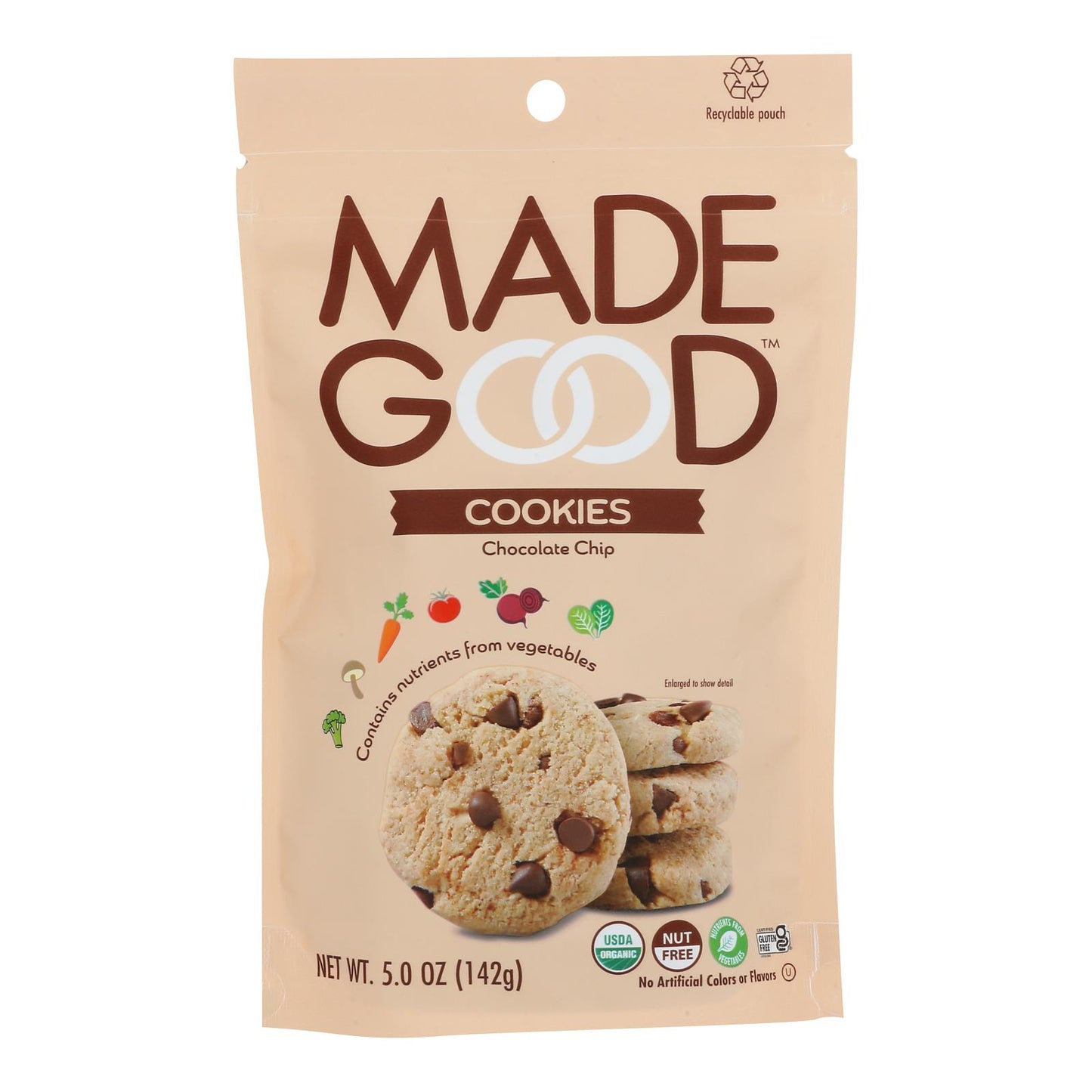 Made Good - 饼干巧克力片 - 6-5 盎司盒装