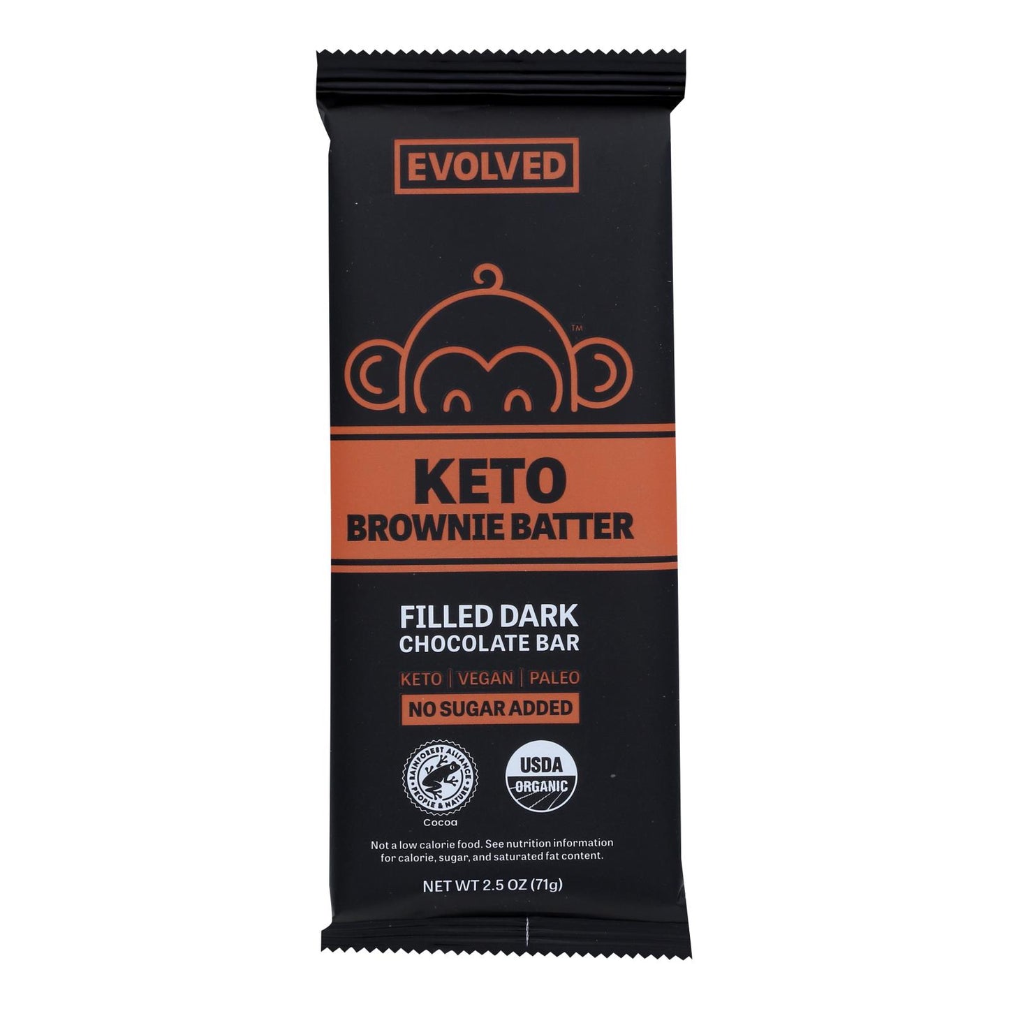 Evolved - Mantequilla de chocolate Br Kto Brwni - Caja de 8 - 2.5 oz