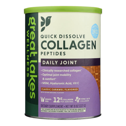 Great Lakes Wellness - Péptidos de colágeno con sabor a caramelo - 1 unidad - 8 oz