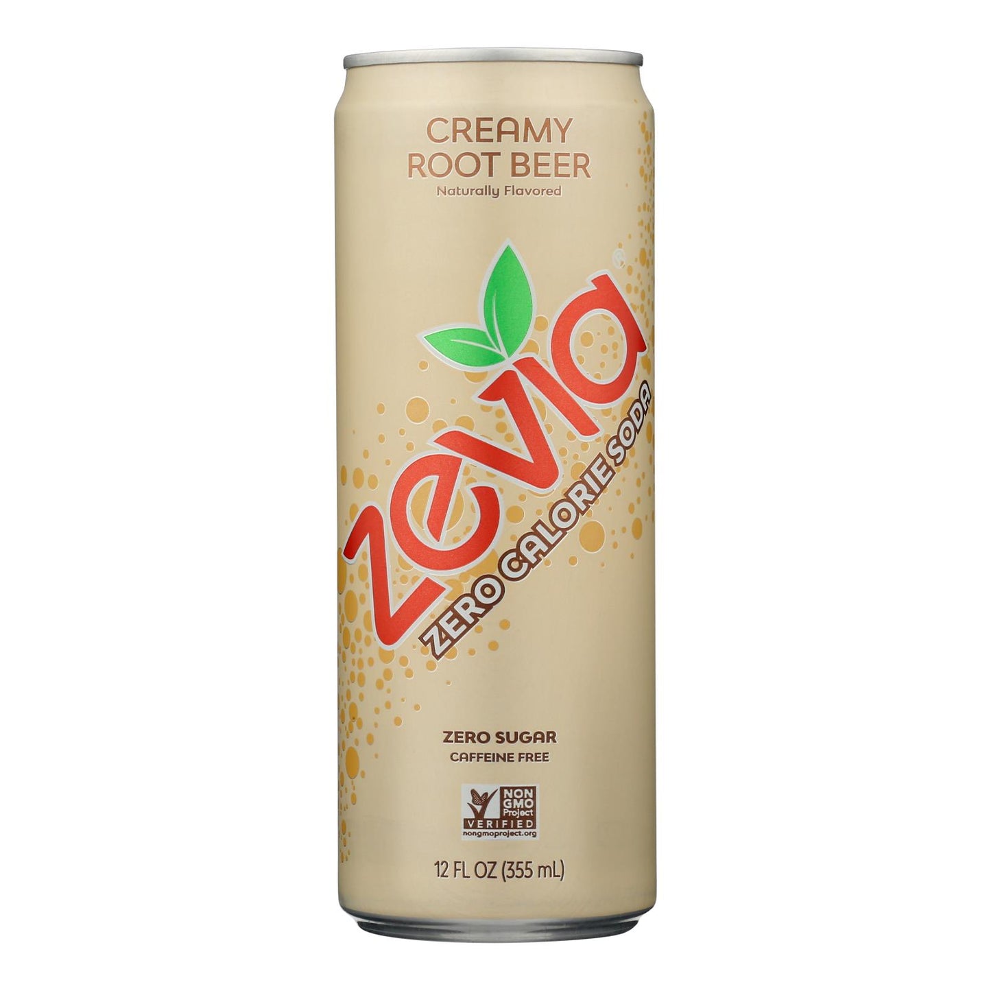 Zevia - Cerveza de raíz cremosa con soda - Caja de 12 - 12 Fz