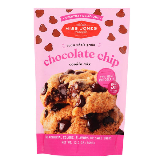 Miss Jones Baking Co - Galletas con chispas de chocolate Evrydy Dlcs - Caja de 6 de 13 oz