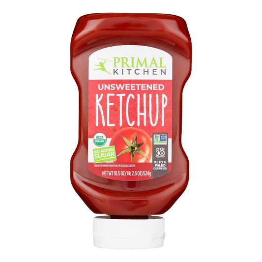 Primal Kitchen - Ketchup sin azúcar - Caja de 6 - 18,5 Fz