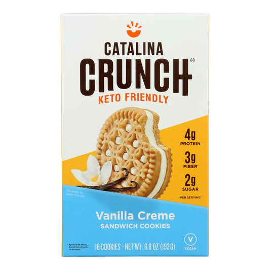 Catalina Crunch - Galletas tipo sándwich de vainilla - Caja de 6 - 6,8 oz