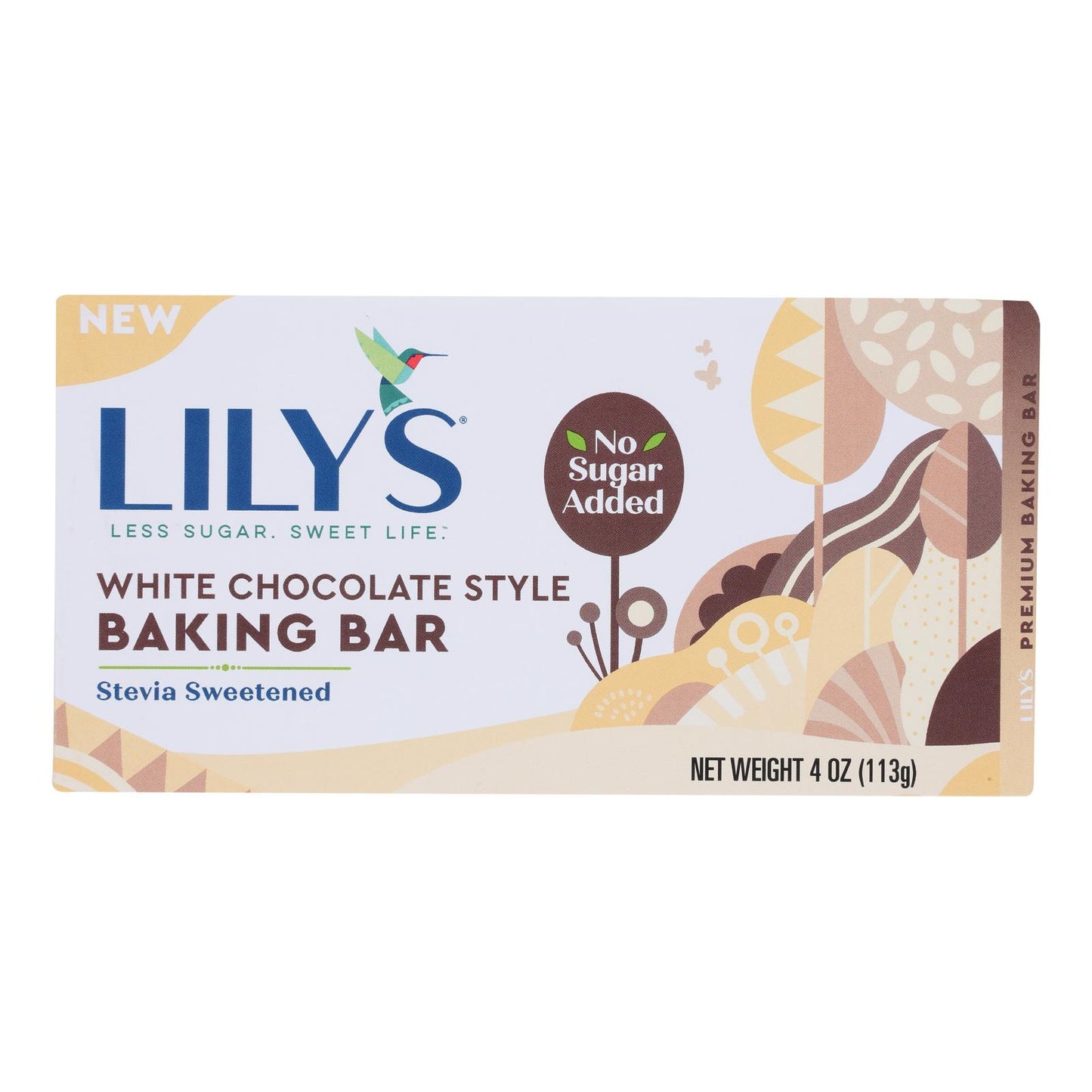 Lilys - Barra de chocolate blanco para hornear - Caja de 12 - 4 oz