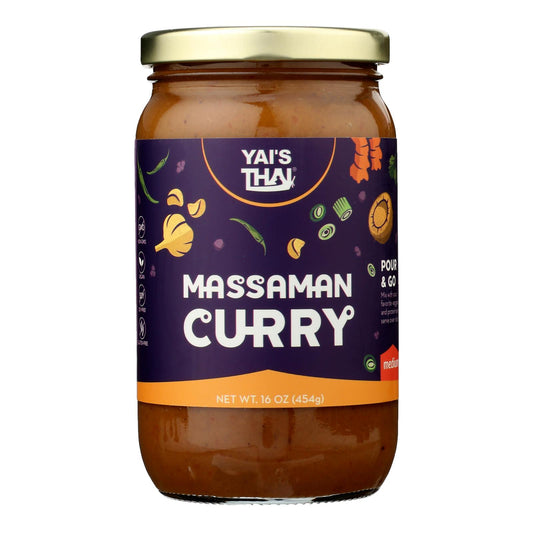 Yai's Thai - Salsa Curry Massaman - Caja De 6-16 Fz