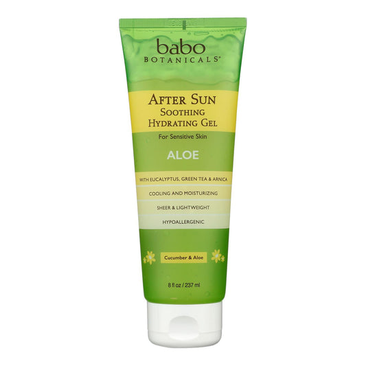 Gel calmante para después del sol de Babo Botanicals, 1 unidad, 8 oz