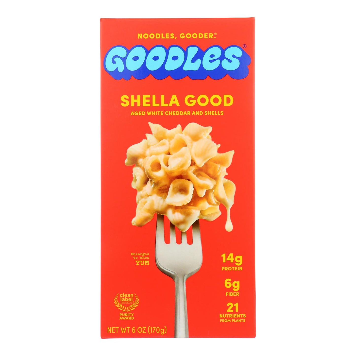 Goodles - Macarrones con queso y nueces - Caja de 12 unidades de 6 oz