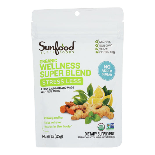 Sunfood - Mezcla de bienestar contra el estrés - 1 unidad - 8 oz