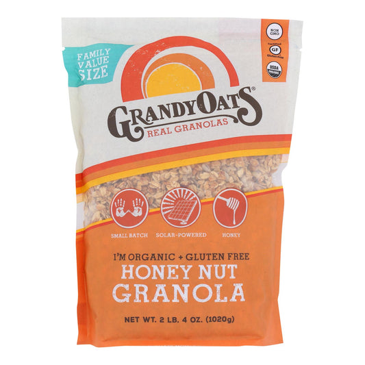 Grandyoats Granola sin gluten con miel y nueces - Caja de 4 - 36 oz