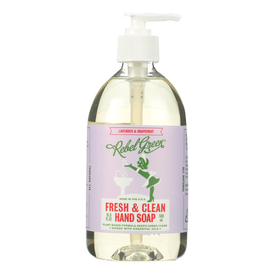 Jabón de manos Rebel Green - Lavanda - Caja de 4 - 16,9 fl oz