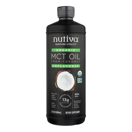 Nutiva 100% 有机中链甘油三酸酯油 - 32 盎司