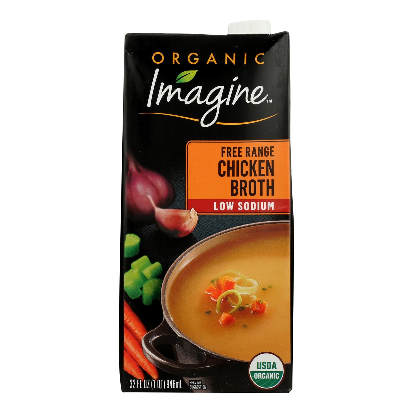 Imagine Foods - Caldo de pollo Ls - Caja de 6 - 32 Fz