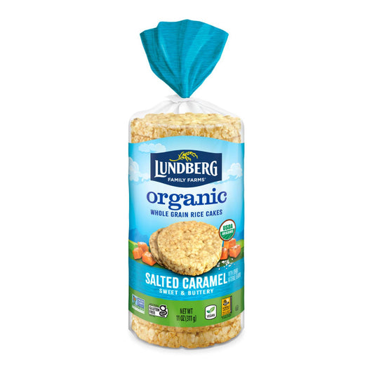 Lundberg Family Farms - Pastel de arroz con caramelo salado - Caja de 6 a 11 oz