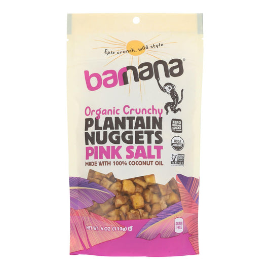 Barnana - Nug de plátano con sal rosa - Caja de 6 - 4 oz