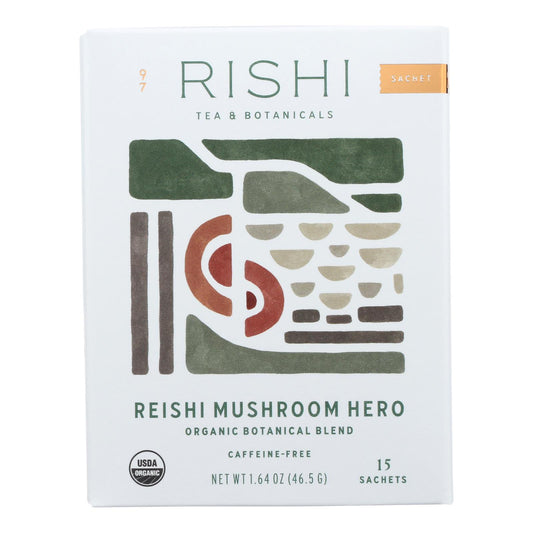 Rishi - Tea Reishi Mushroom Hero - Case Of 6-15 Bag