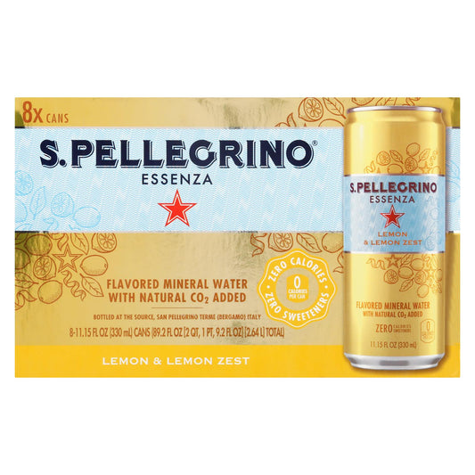 Agua mineral con sabor S.pellegrino - Caja de 3 - 8/11,15 oz