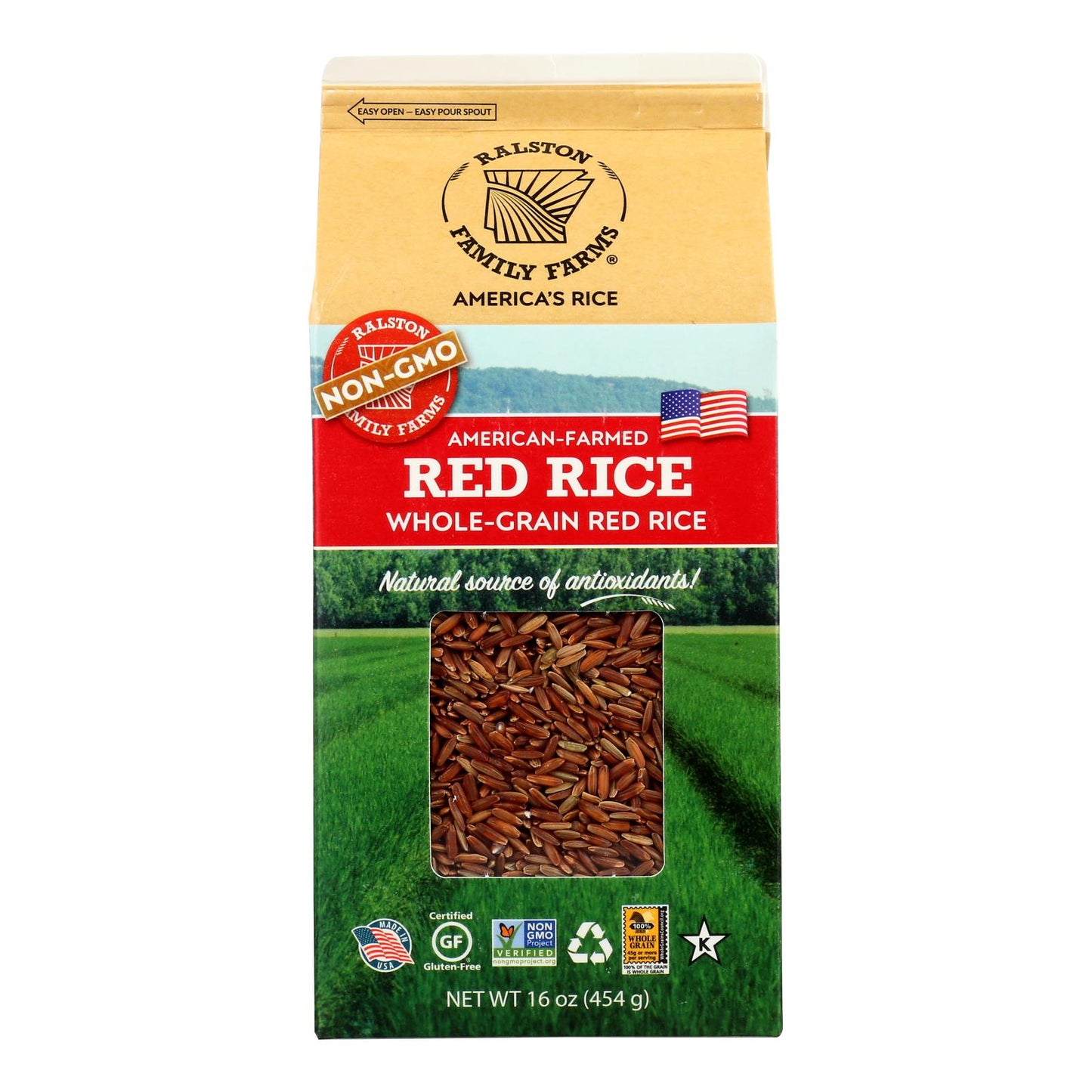 Ralston Family Farms - Arroz rojo - Caja de 6 a 16 oz