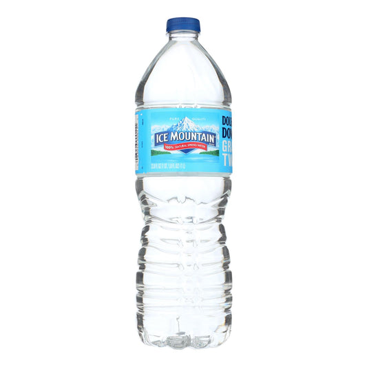 Ice Mountain - Agua de manantial natural - Caja de 18 - 33,8 fl oz.