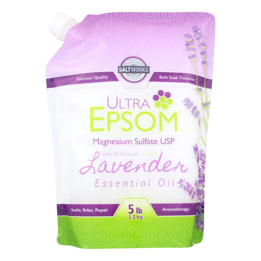 Ultra Epsom - Sal de Epson Lavanda - 1 Unidad - 5 Lb