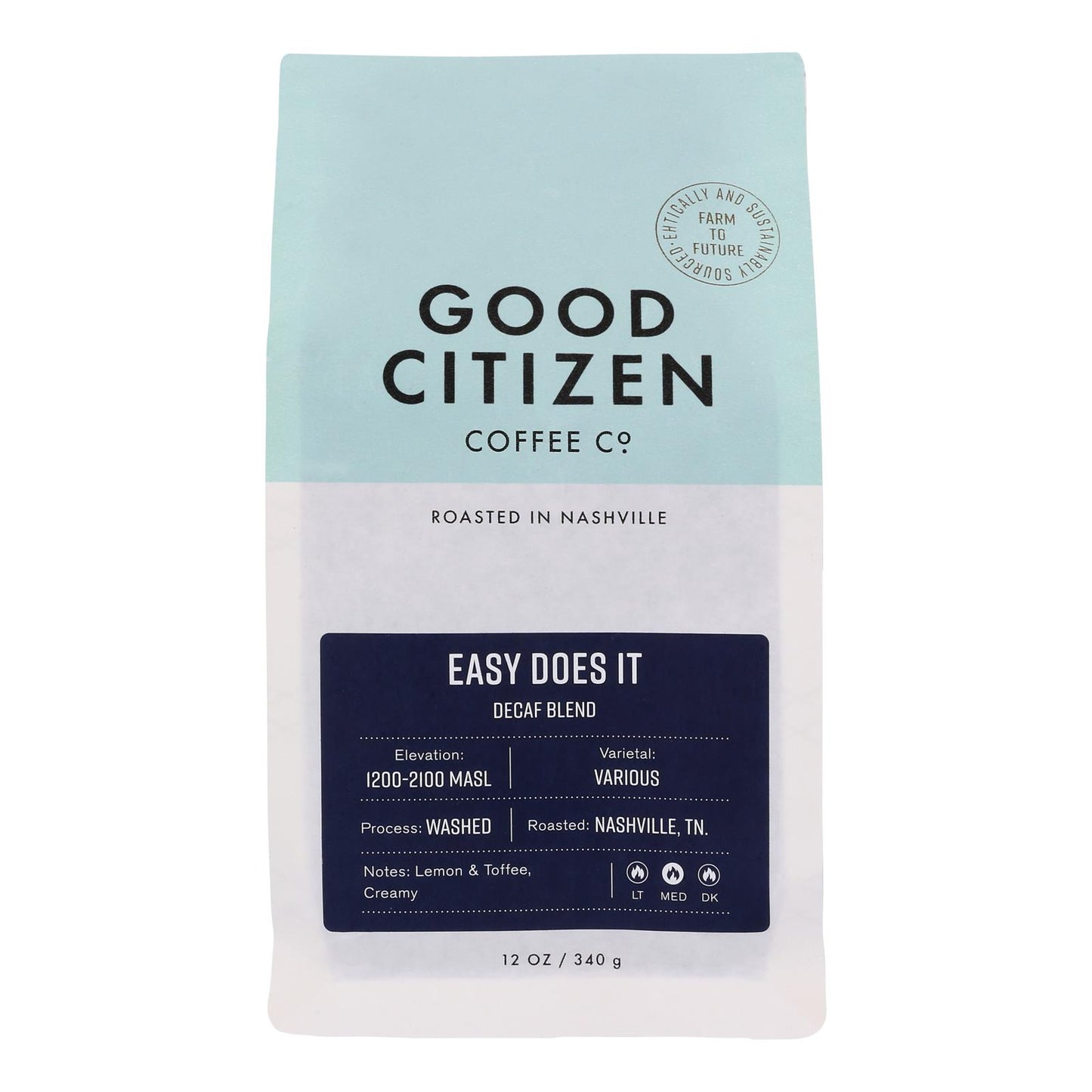 Good Citizen Coffee Co. - Café tostado medio descafeinado Easy Ds - Caja de 6 a 12 oz