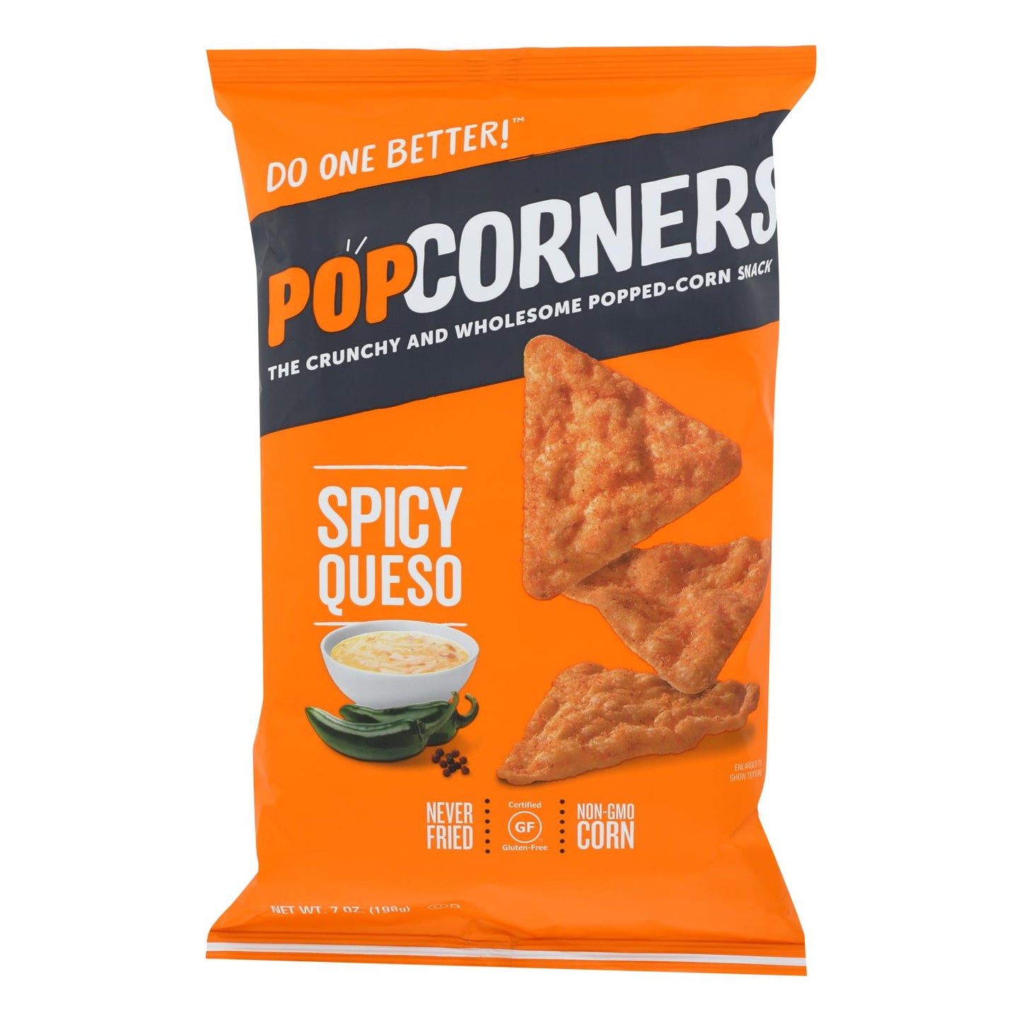 Popcorners - Chips con queso picante - Caja de 12 - 7 oz