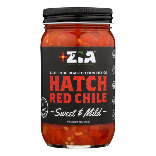 Zia Green Chile Company - 红智利 Swt/mld 孵化 - 6 箱 - 16 盎司