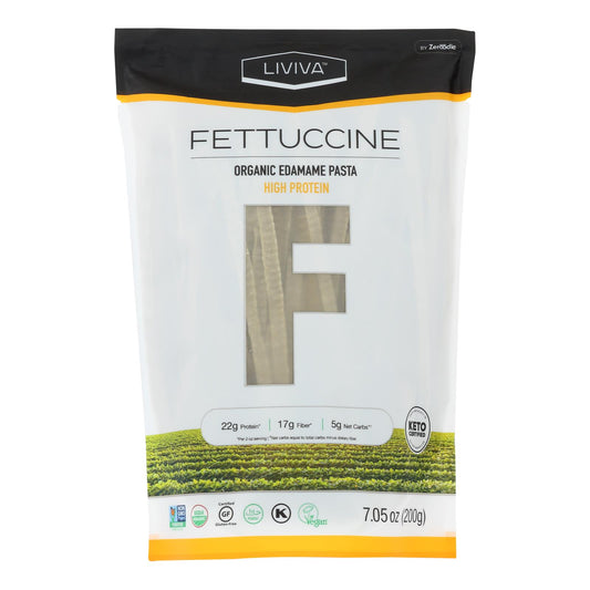 Liviva - Fettuccine con edamame - Caja de 6 - 7,05 oz