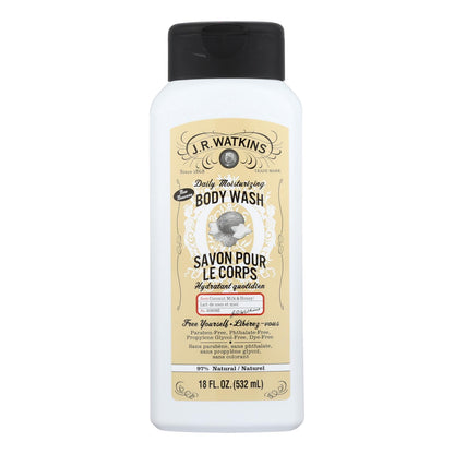 Gel de baño hidratante diario con leche de coco y miel de Jr Watkins - 1 unidad - 18 oz